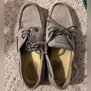 Sperrys Gray slide ons -size 7